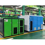 High-efficiency air compressor installation: Providing high-quality service to textile industry customers in the hot summer